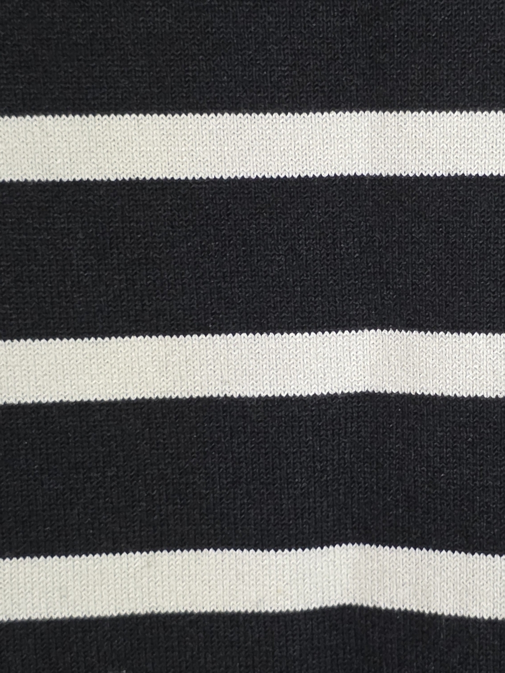 Express Women's Black and White Striped Long Sleeve Crewneck - Picture 6 of 7